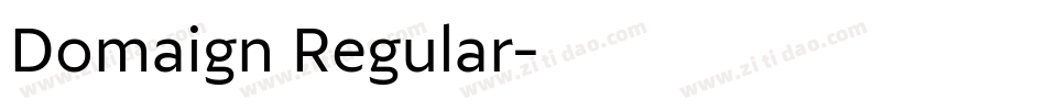 Domaign Regular字体转换